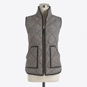 J. Crew Factory printed Quilter Puffer Vest